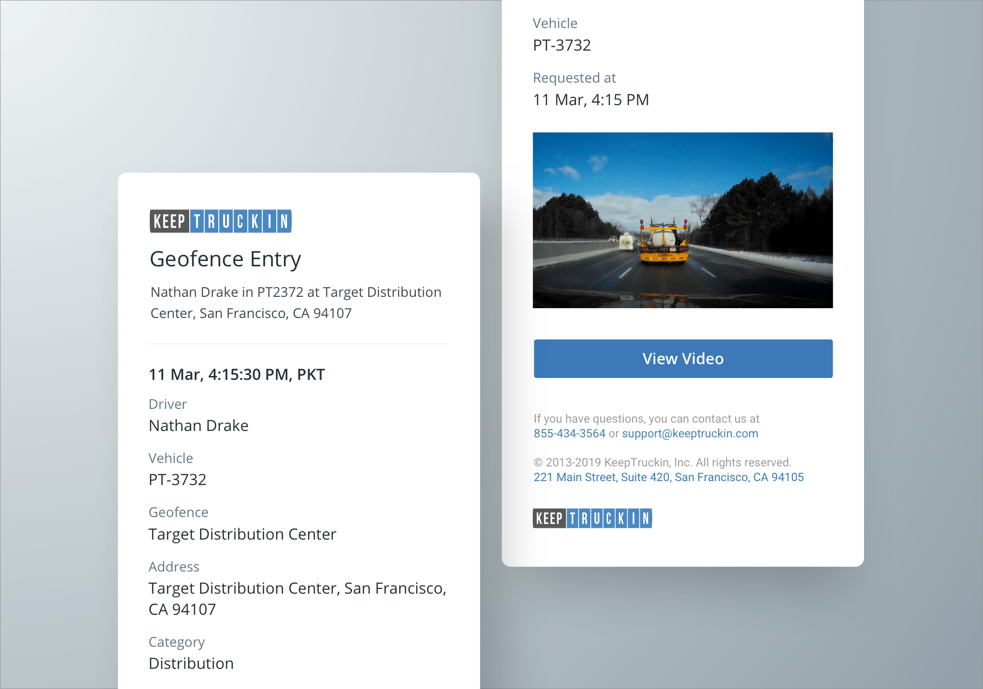 Email redesign — new visual language for compliance notifications