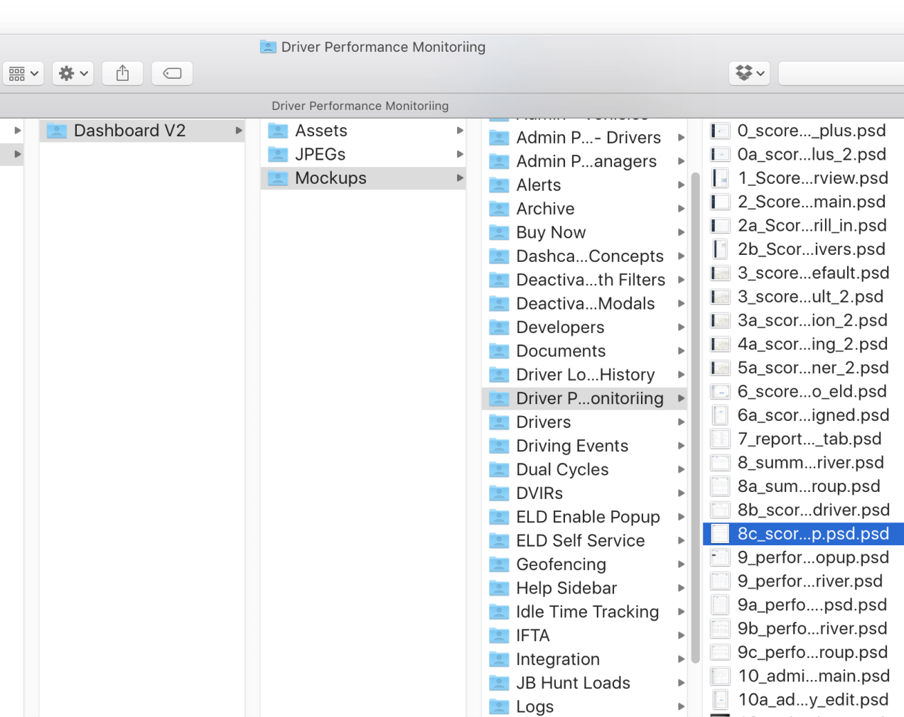 Before: fragmented PSDs with no clear ownership