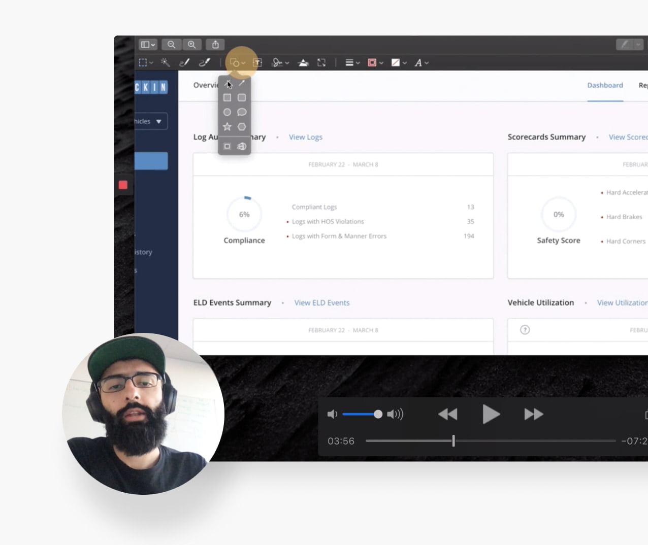 Screencast walkthrough of Sprayshop components